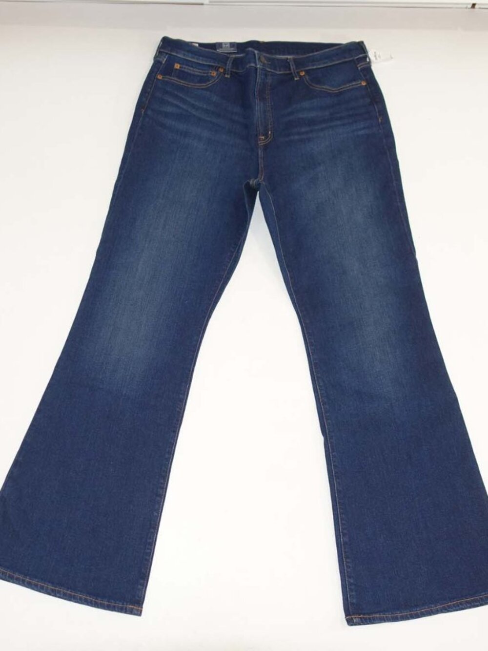 Gap Women's Flare High Rise Jeans Size 18 / 34 Regular NWT Blue Stretch Denim